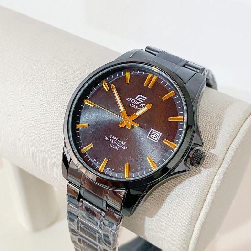 RELOGIO CASIO PRETO COM PONTEIRO DOURADO