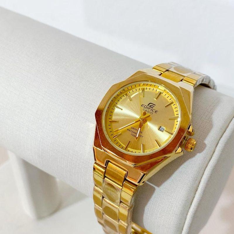 RELOGIO CASIO REDONDO DOURADO