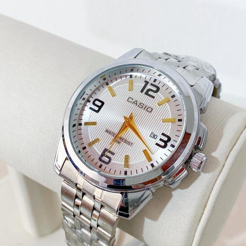 RELOGIO CASIO REDONDO PONTEIRO DOURADO