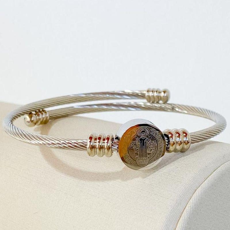 BRACELETE SÃO BENTO STEEL