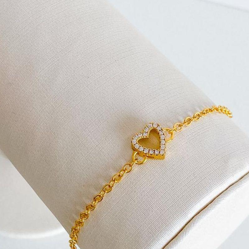 PULSEIRA CORAÇÃO CRAVEJADO