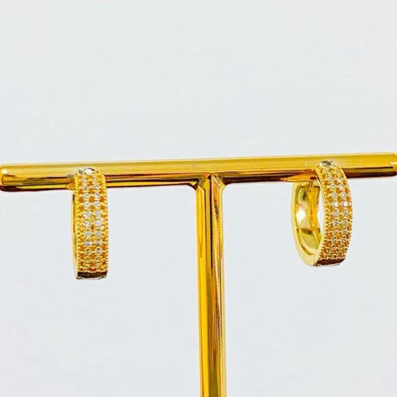 BRINCO ARGOLA CRAVEJADA
