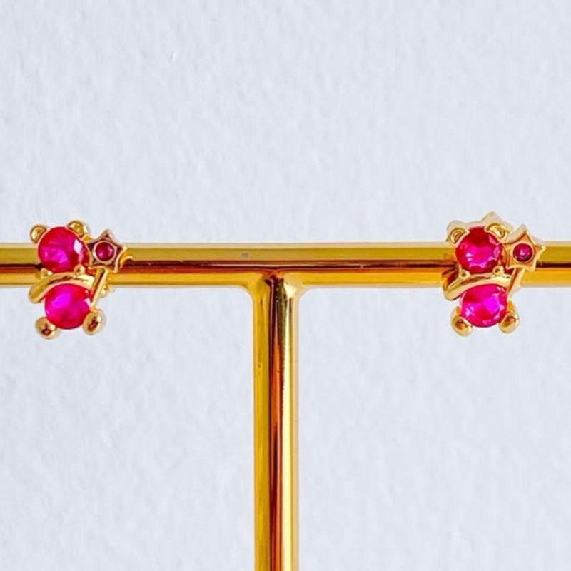 BRINCO URSINHO C/ ZIRCONIA ROSA