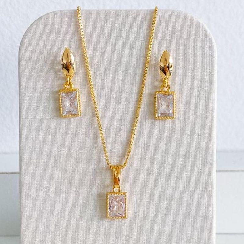 CONJUNTO ZIRCONIA CRISTAL