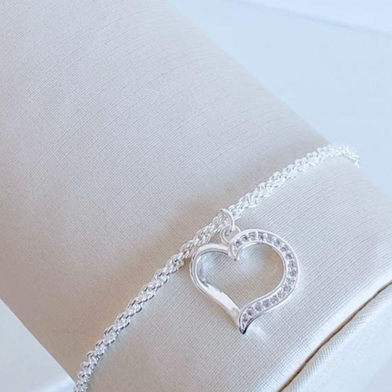 PULSEIRA CORDÃO BAIANO COM CORAÇÃO