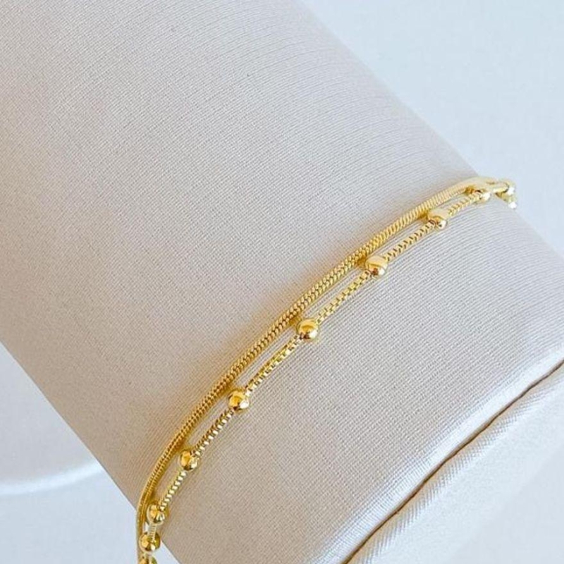 PULSEIRA DUPLA BOLINHA / VENEZIANA