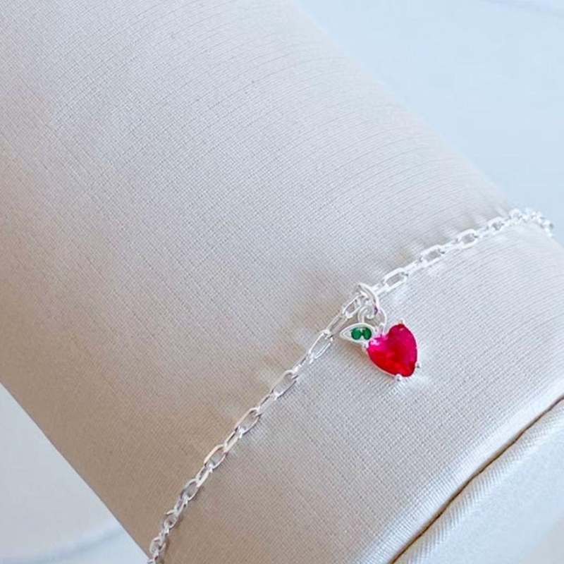 PULSEIRA INFANTIL MAÇA ZIRCONIA