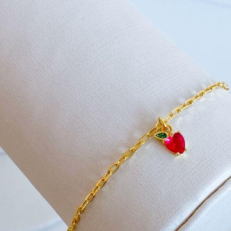 PULSEIRA INFANTIL MAÇA ZIRCONIA