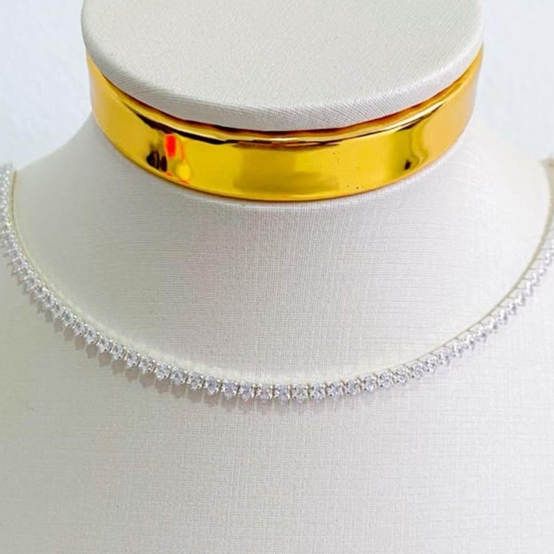 CHOCKER RIVIERA COM PONTAS