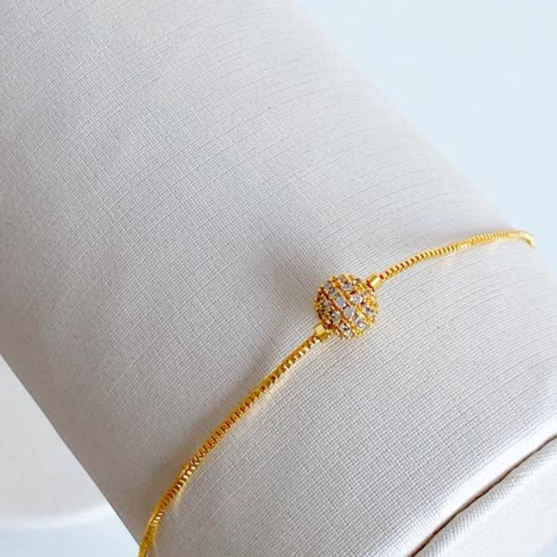PULSEIRA C/ BOLINHA CRAVEJADA