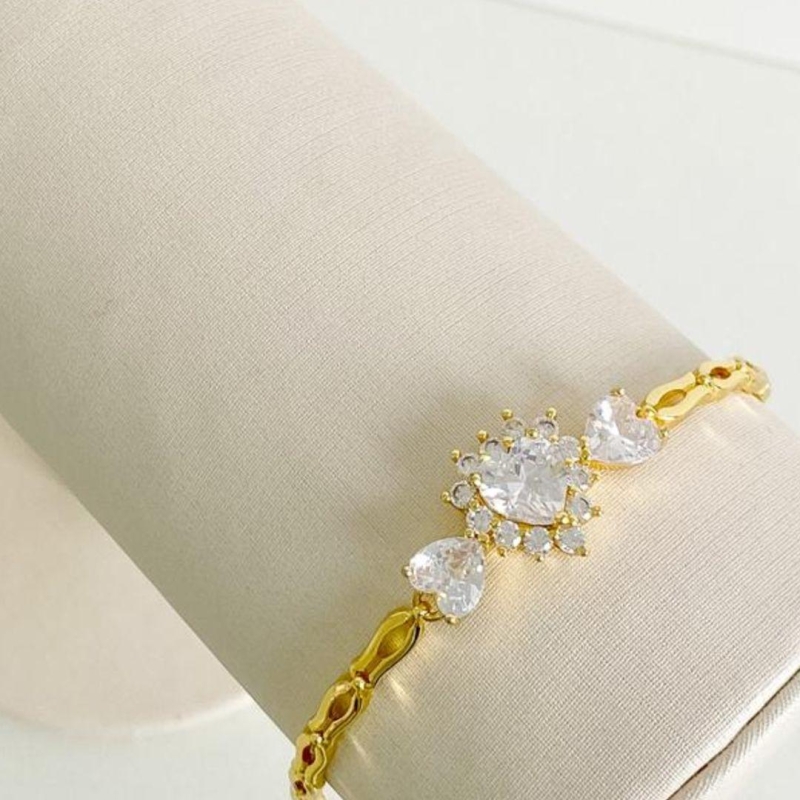PULSEIRA CORAÇÃO ZIRCONIA CRAVEJADA
