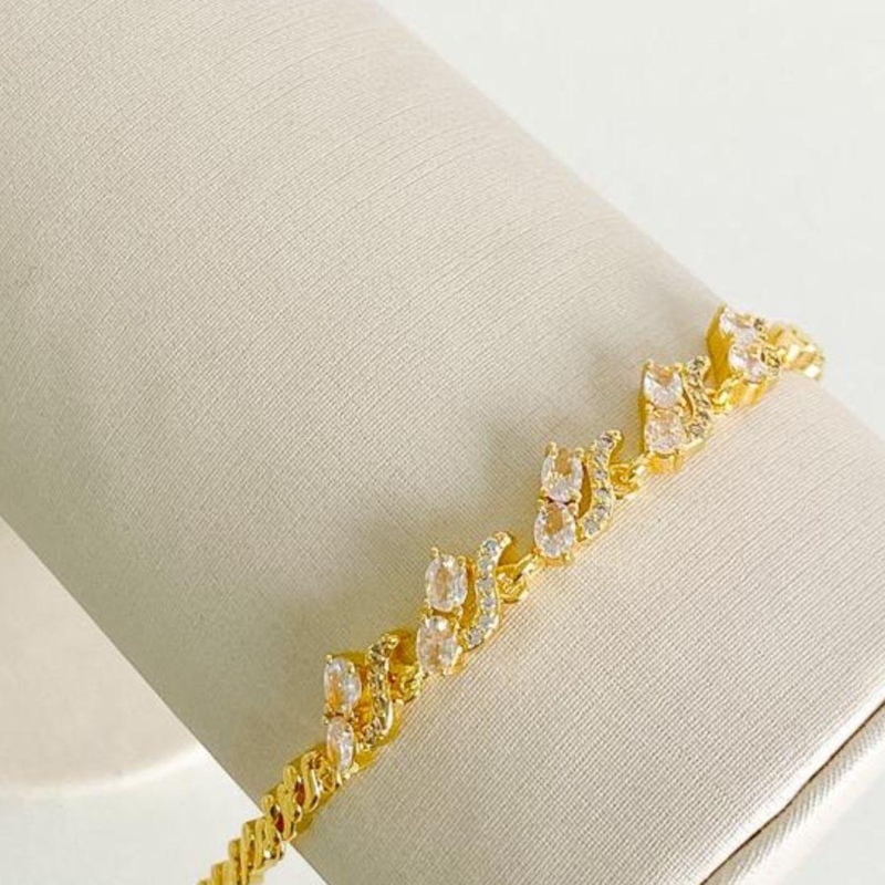 PULSEIRA ZIRCONIAS CRAVEJADAS