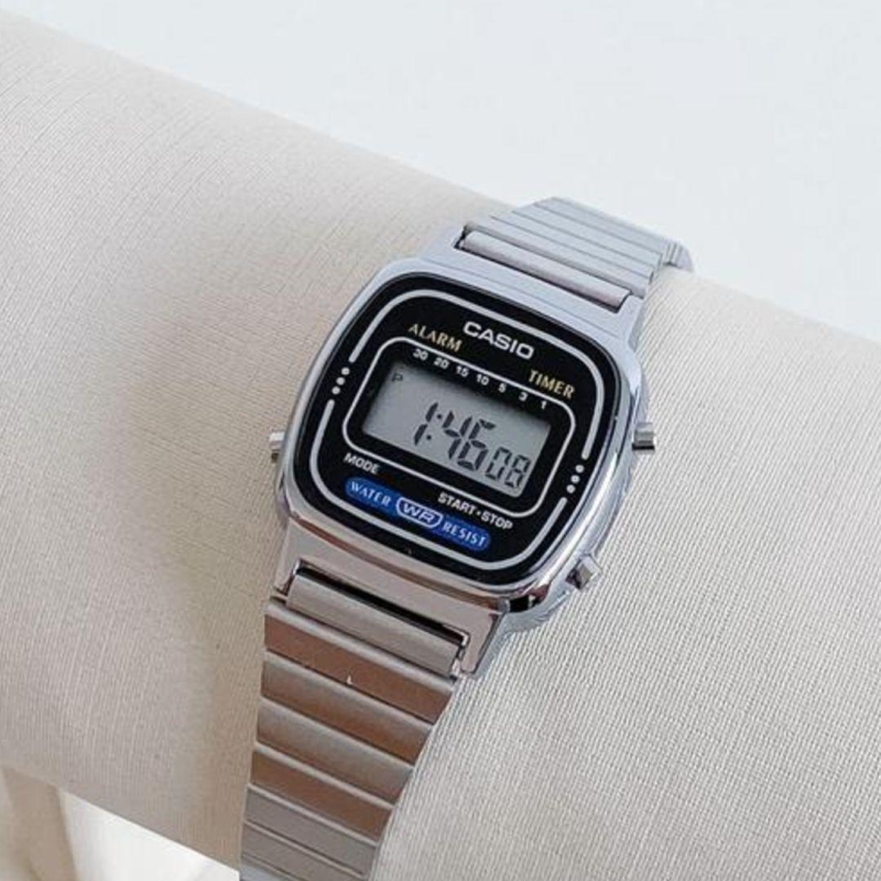 RELOGIO CASIO PRATA / PRETO DIGITAL