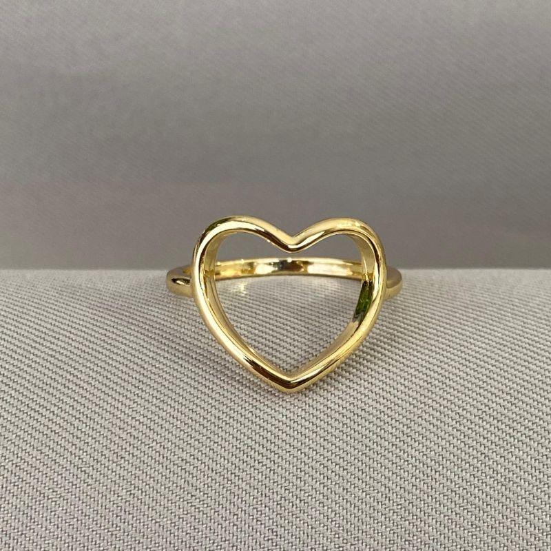 ANEL CORAÇÃO VAZADO