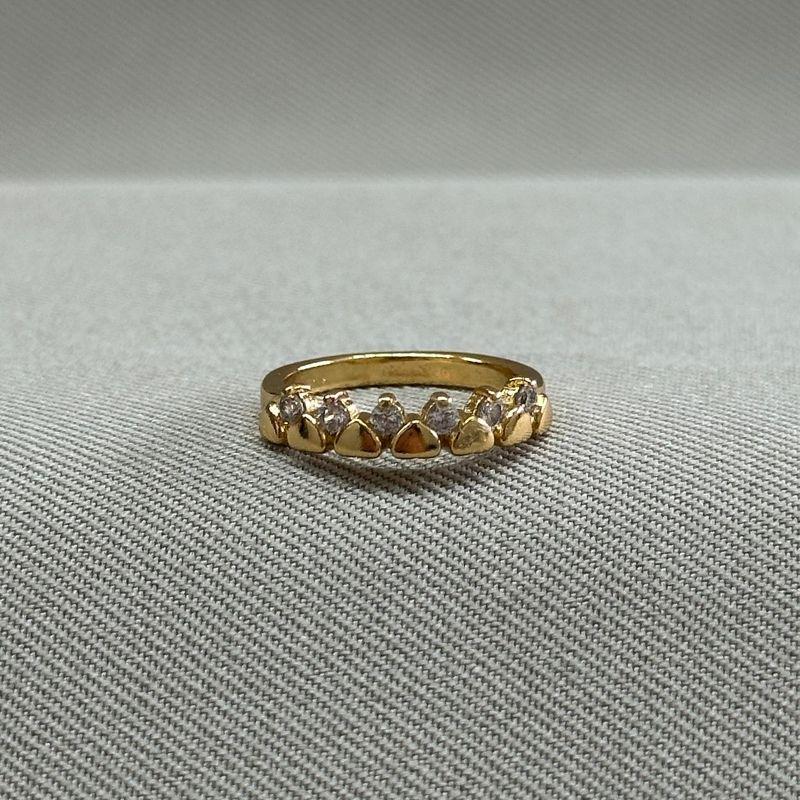 ANEL CORAÇÕES ZIRCONIAS