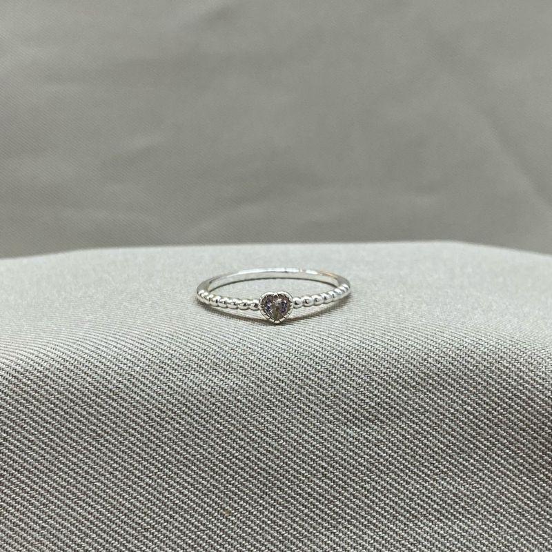 ANEL CRAQUELADO ZIRCONIA CORAÇÃO