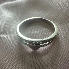 ANEL DUAS FILEIRAS CORAÇÃO MICROZIRCONIAS