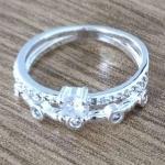 ANEL DUPLO CRAVEJADO COM ZIRCONIAS 
