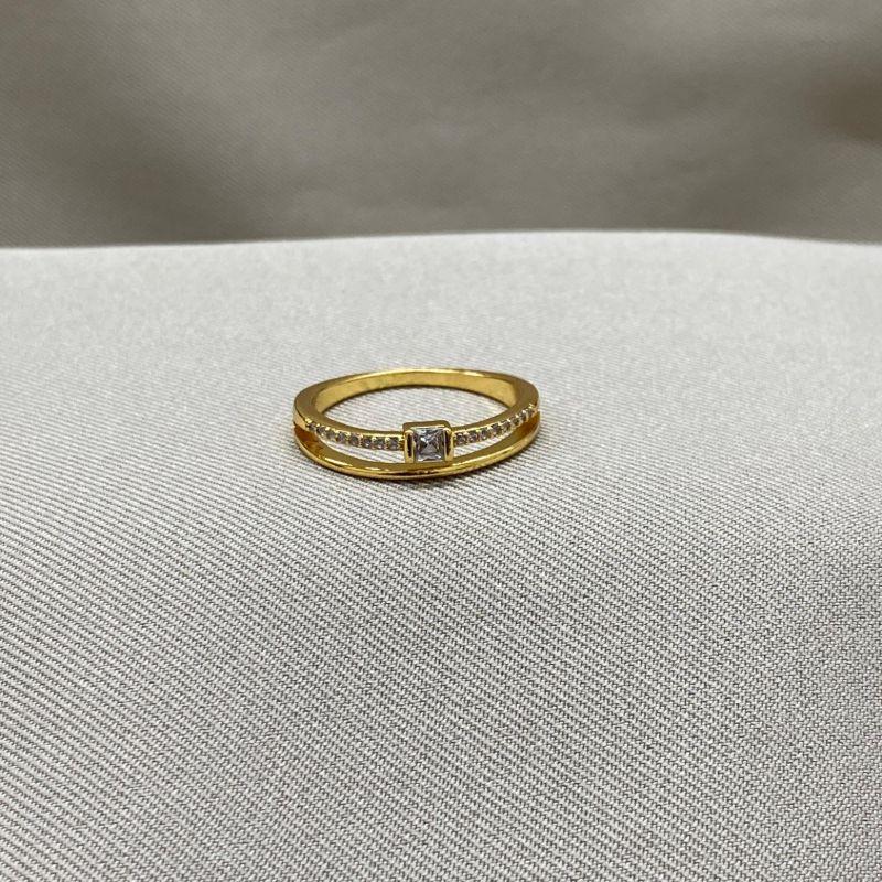 ANEL DUPLO FILETE CRAVEJADO E LISO