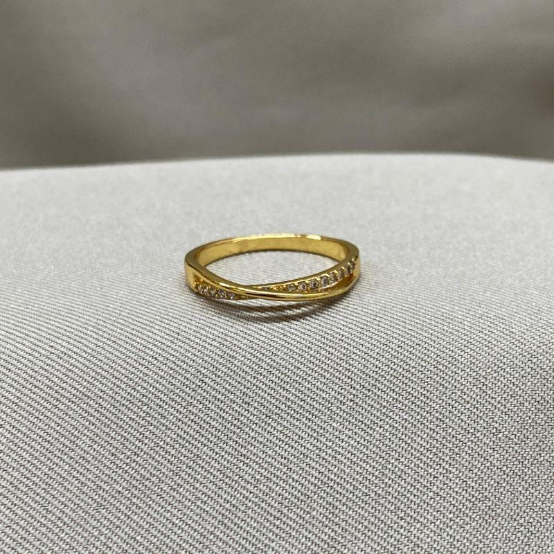 ANEL DUPLO X LISO E CRAVEJADO