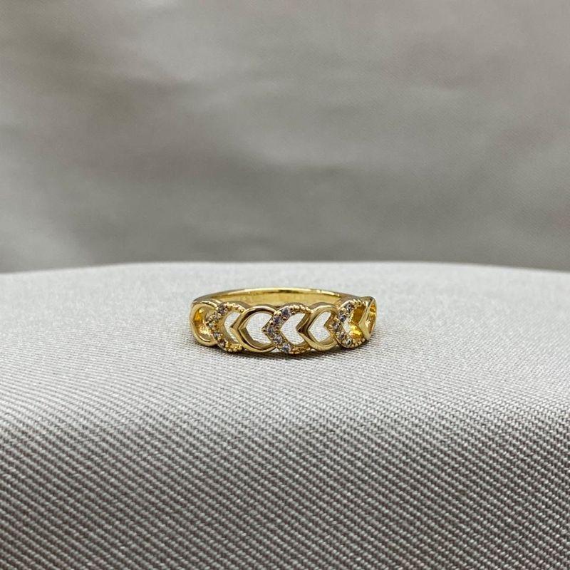 ANEL ELOS CORAÇÃO COM ZIRCONIAS