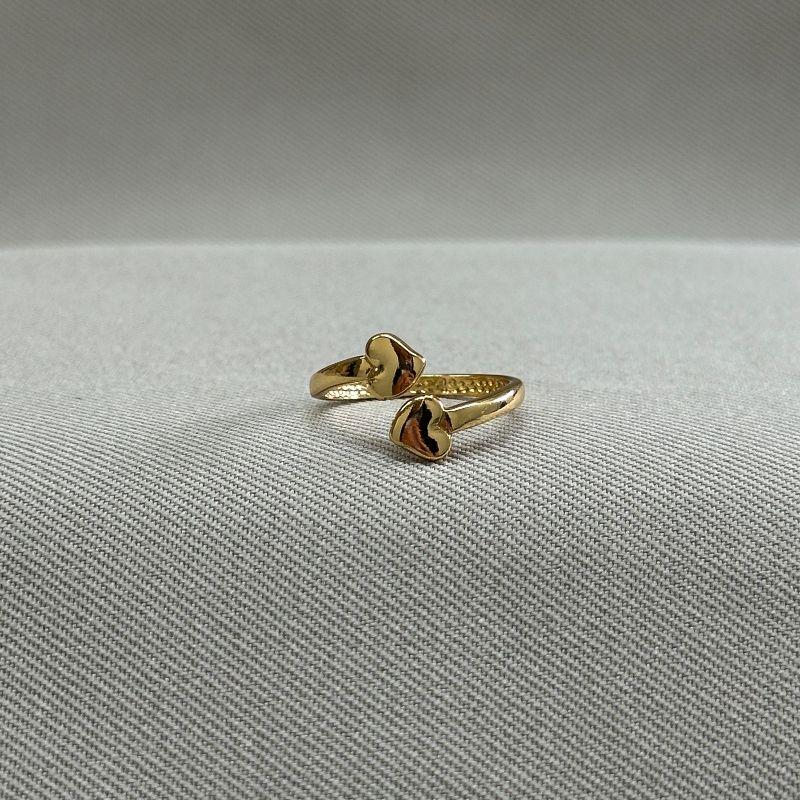 ANEL FALANGE 2 CORAÇÃO LISO