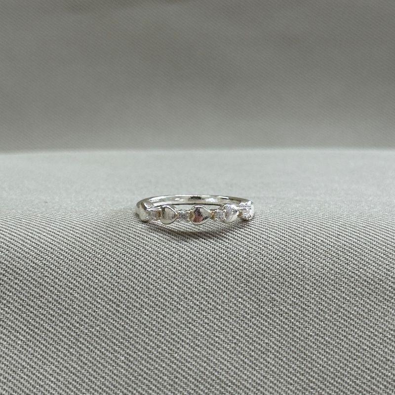 ANEL FALANGE CORAÇÕES ZIRCONIAS