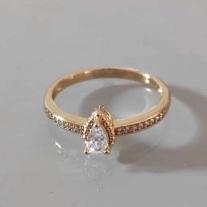 ANEL GOTA ZIRCONIA CRAVEJADO 