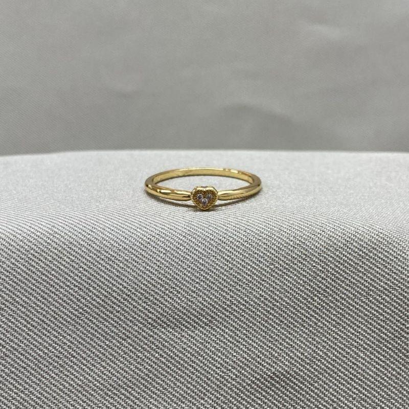 ANEL LISO CORAÇÃO ZIRCONIA