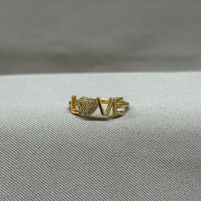 ANEL LOVE/CORAÇÃO CRAVEJADO