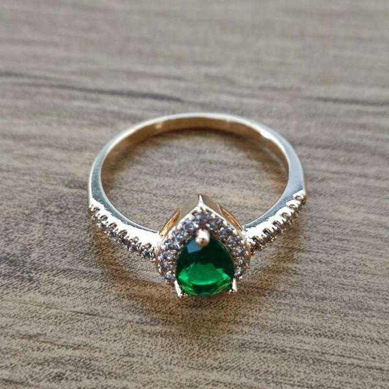 ANEL PRINCESA C/GOTA CRAVEJADA