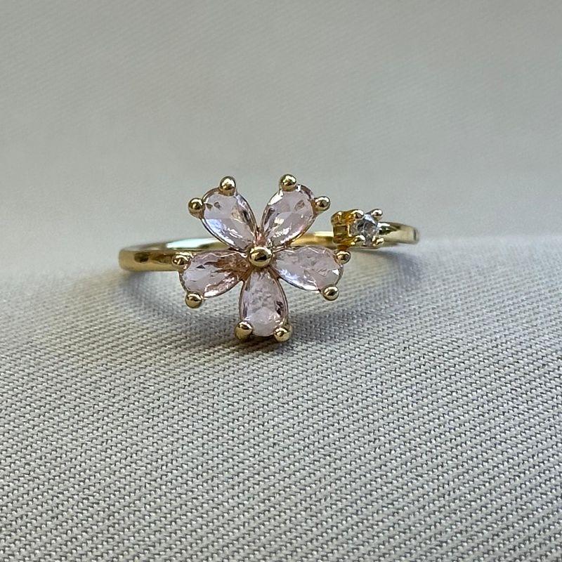 ANEL REGULAVEL FLOR COLORS ZIRCONIAS