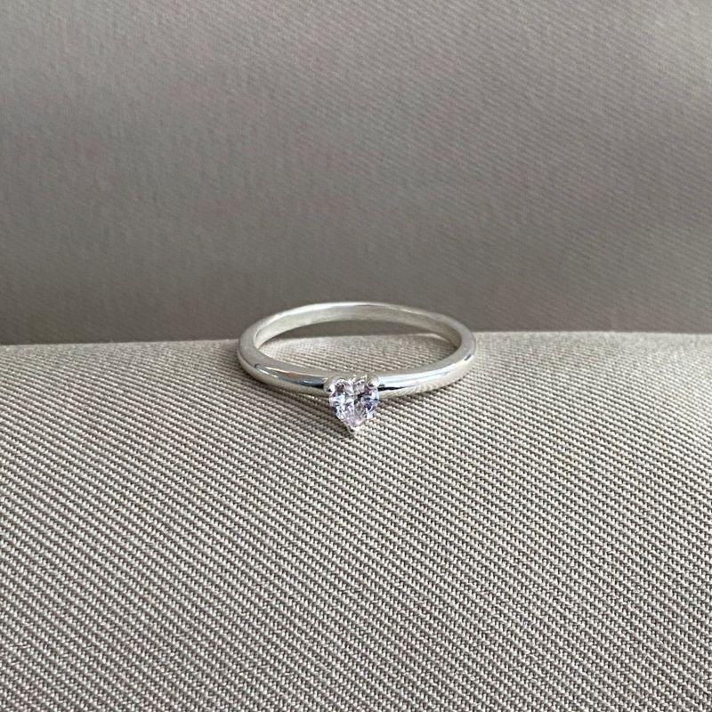 ANEL SOLITARIO CORAÇÃO