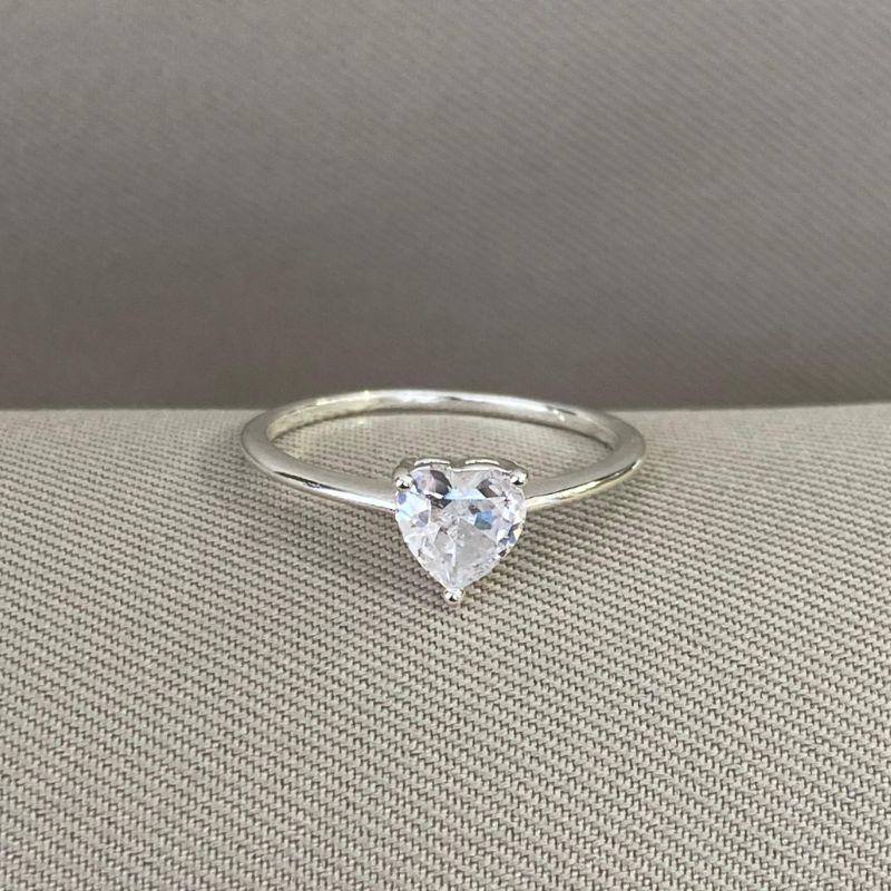 ANEL SOLITARIO CORAÇÃO