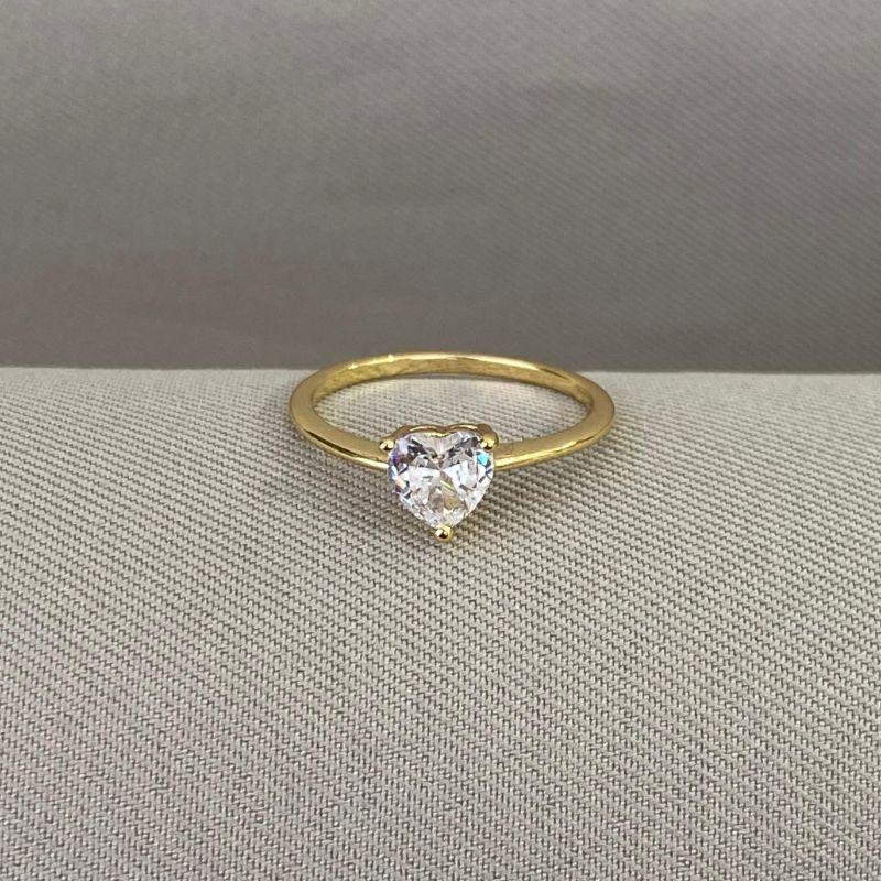 ANEL SOLITARIO CORAÇÃO