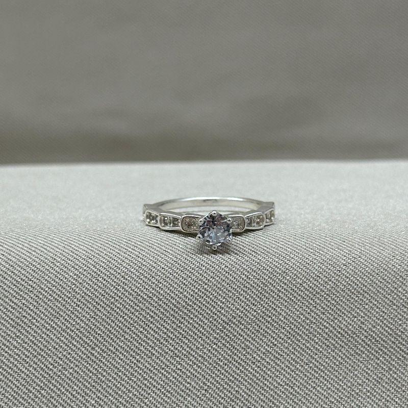 ANEL SOLITARIO ZIRCONIA CRAVEJADO