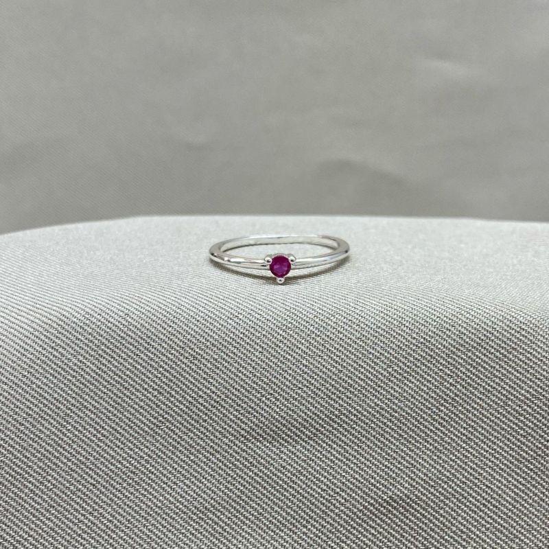 ANEL SOLITARIO ZIRCONIA PINK