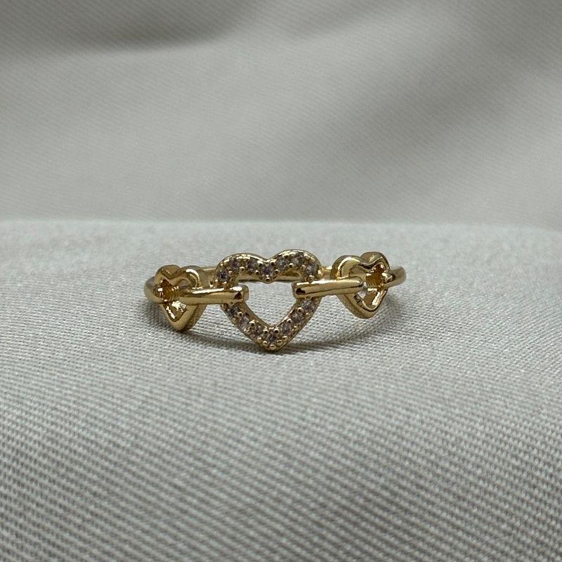 ANEL TRÊS CORAÇÕES