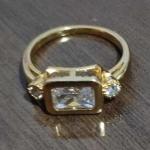 ANEL ZIRCONIA QUADRADA