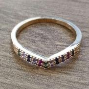 ANEL ZIRCONIAS COLORIDAS