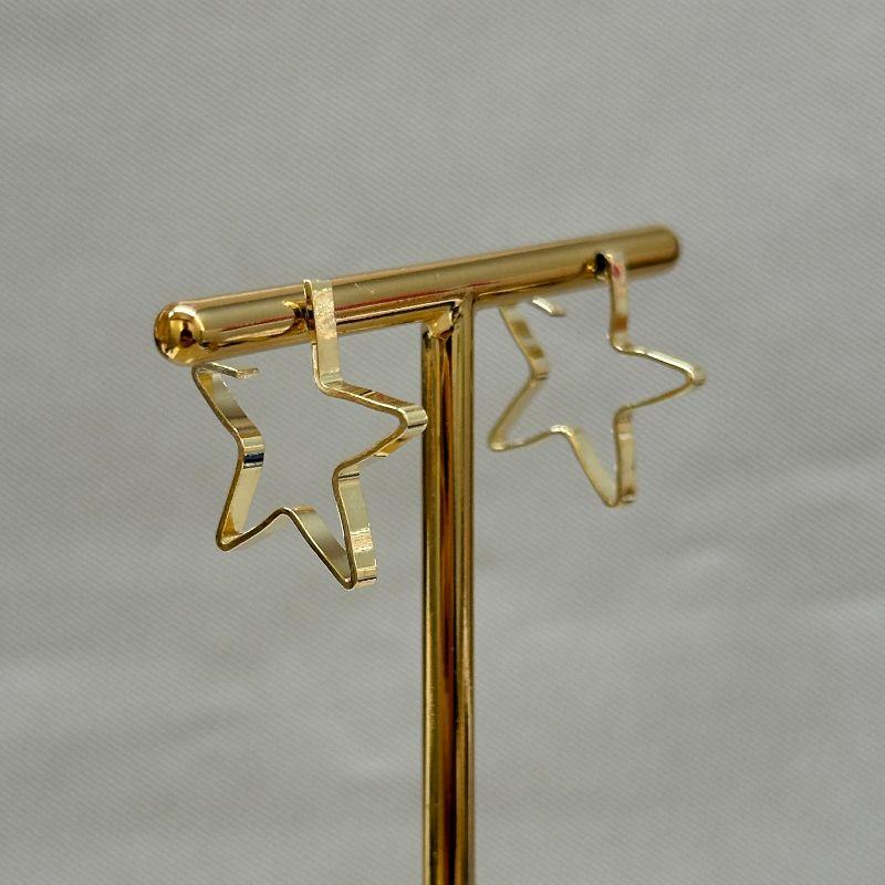 ARGOLA FIO CHATO 2MM ESPESSURA 19MM  ESTRELA