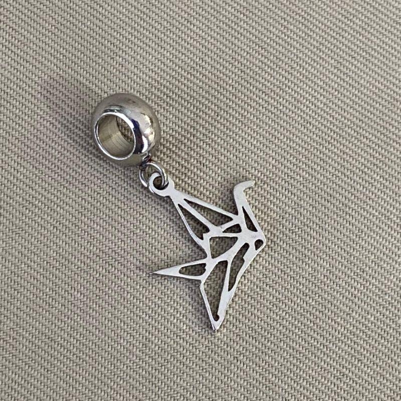 BERLOQUE PASSARO ORIGAMI PENDURICALHO