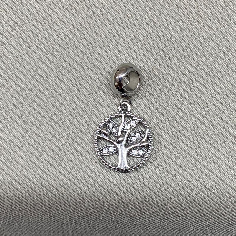 BERLOQUE PENDURICALHO ARVORE DA VIDA  CRAVEJADA CRISTAL