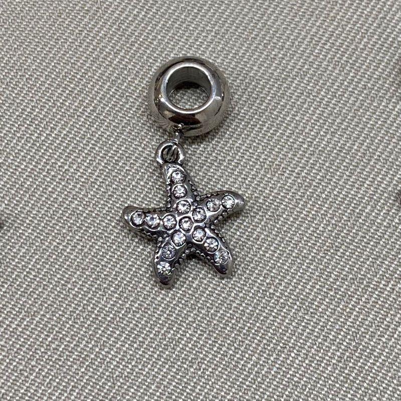 BERLOQUE PENDURICALHO ESTRELA CRAVEJADA CRISTAL