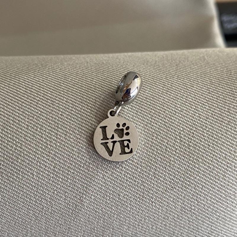 BERLOQUE PLAQUINHA LOVE PATINHA