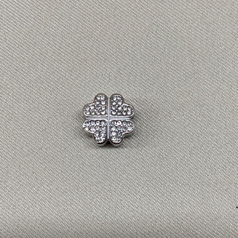 BERLOQUE SEPARADOR TREVO DE QUATRO FOLHAS CRAVEJADO CRISTAL