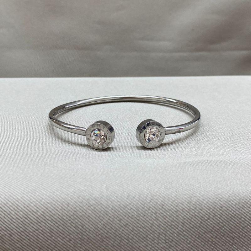 BRACELETE ALGARISMO COM  ZIRCONA STEEL