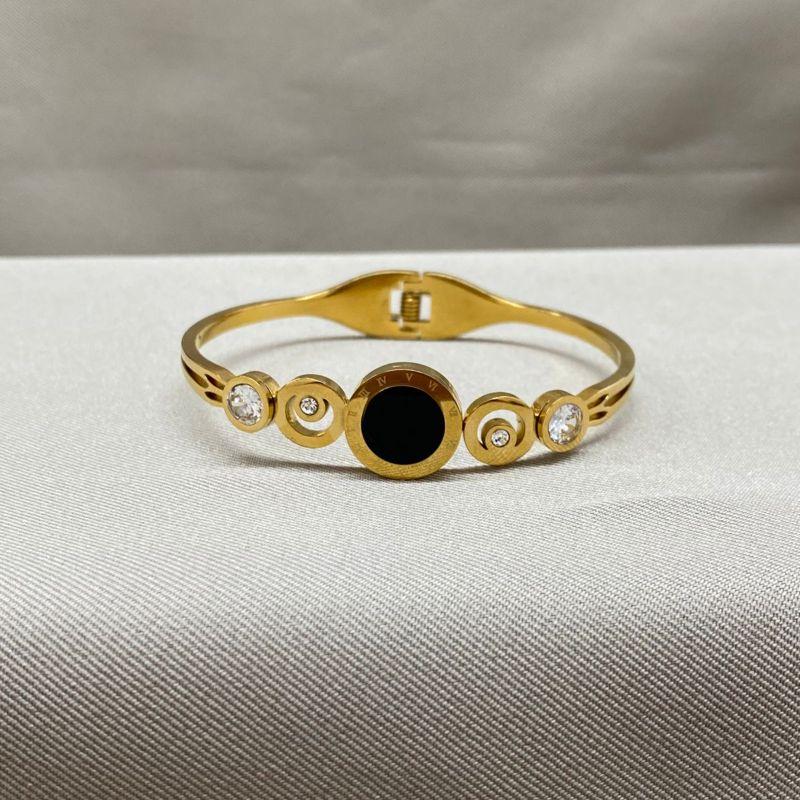 BRACELETE ALGARISMO COM ZIRCONIA STEEL