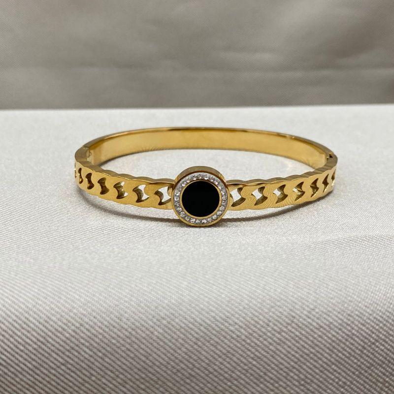 BRACELETE COM ZIRCONIAS STEEL