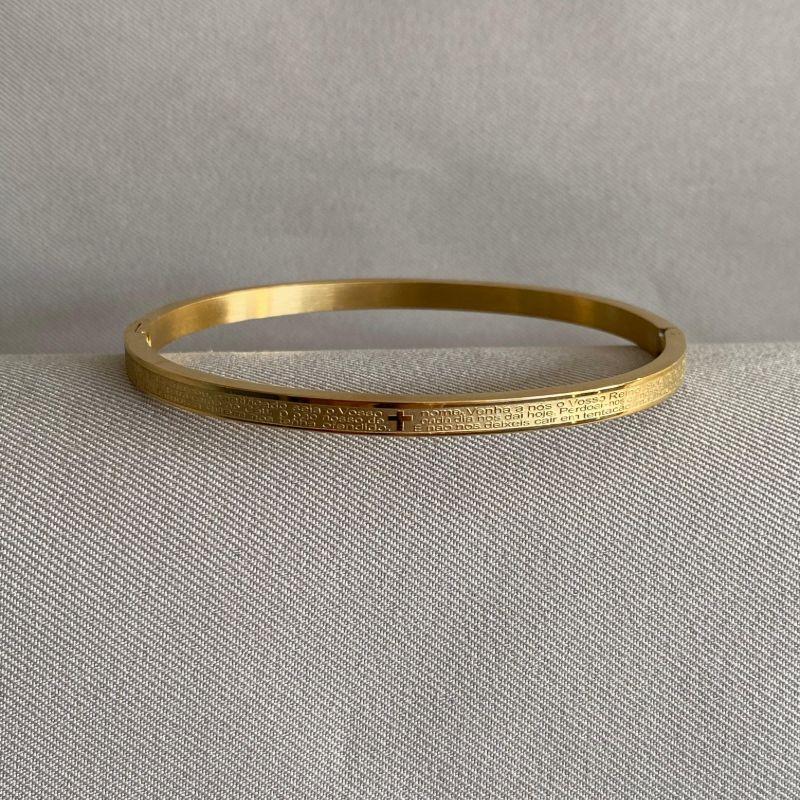 BRACELETE PAI NOSSO STEEL